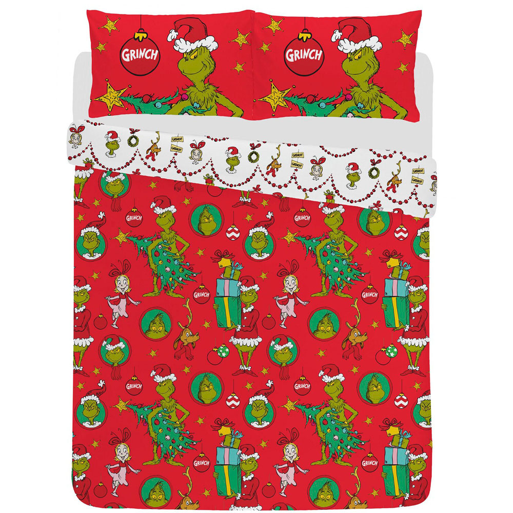 The Grinch Christmas Is Coming Duvet Set Double Image 2