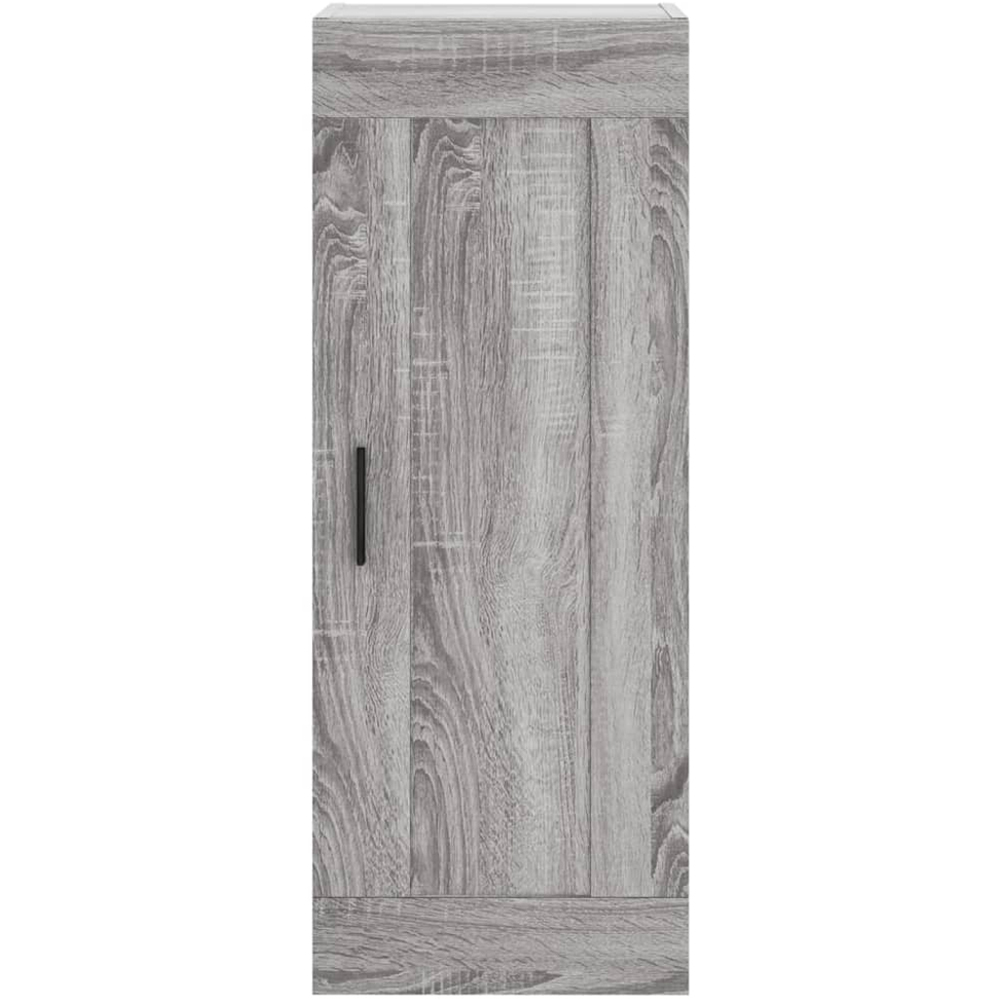 vidaXL Single Door 2 Drawer 2 Shelf Grey Highboard Image 4