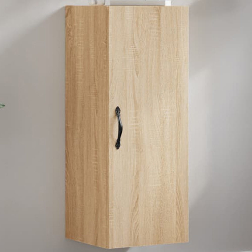 vidaXL Single Door Brown Sonoma Oak Wall Mounted Cabinet Image 1