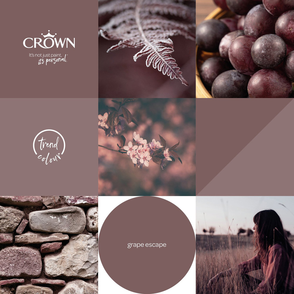 Crown Walls and Ceilings Grape Escape Matt Emulsion Paint 2.5L Image 5