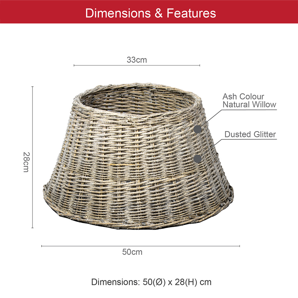 The Christmas Workshop Ash Willow Christmas Tree Skirt  Image 9