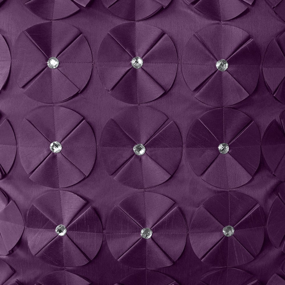 Intimates Vogue Diamante Aubergine Filled Cushion 43 x 43cm 2 Pack Image 2