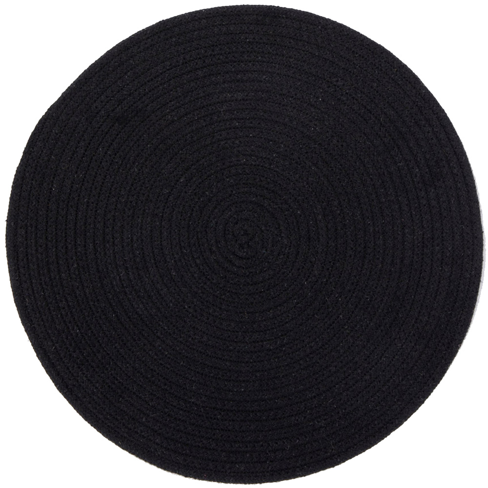Tweed 2 Pack Black Cotton Placemats Image 1