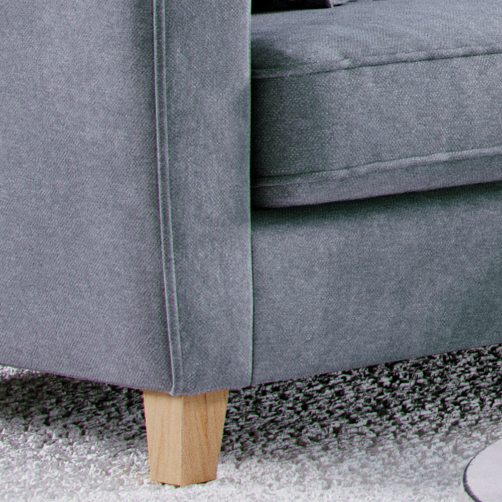 Marlon 4 Seater City Denim Corner Sofa Image 4