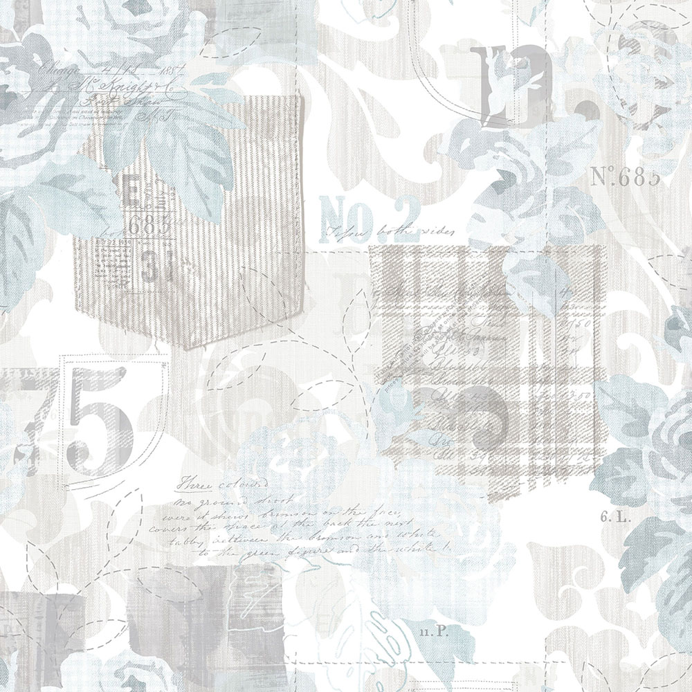 Galerie Nordic Elements Cream Postcard Wallpaper Image 1