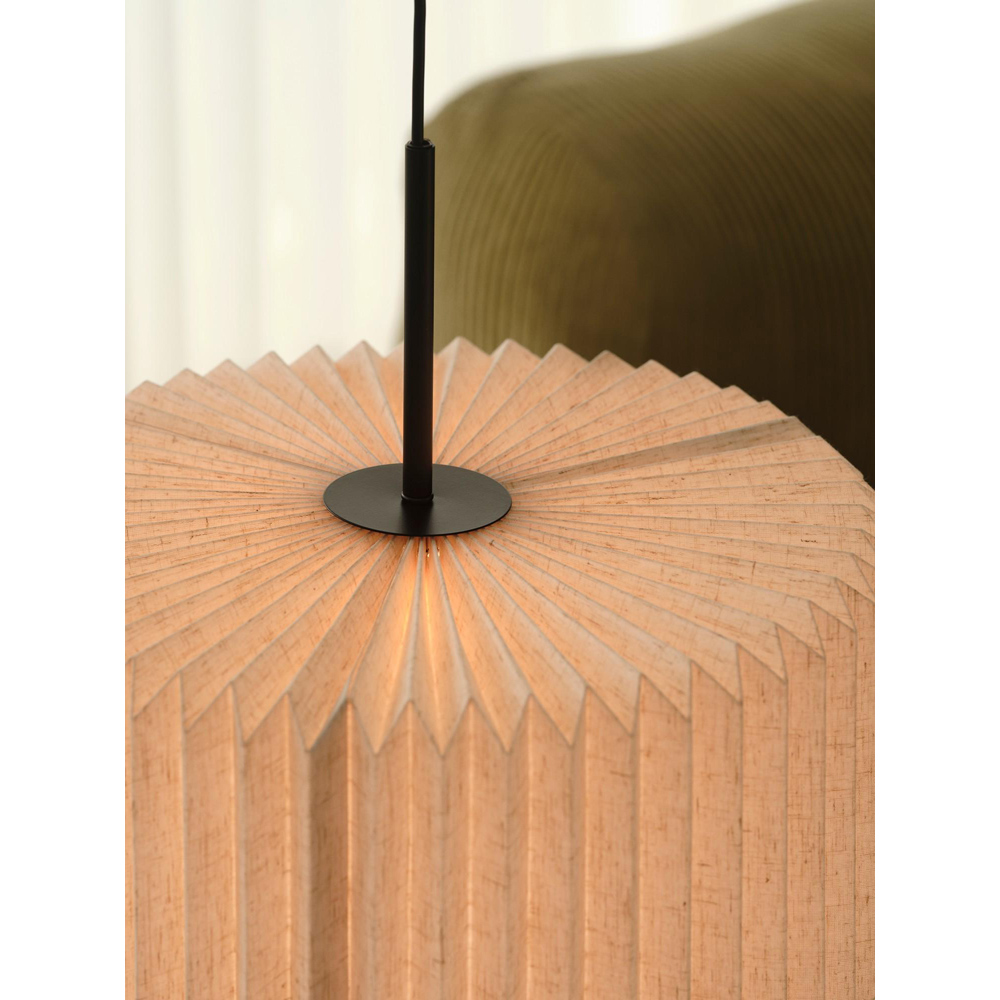 Nordlux Vivienne 40 Black Pleated Pendant Light Image 7