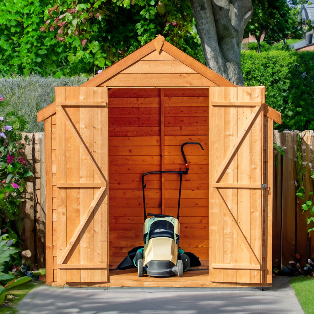 Shire 8 x 6ft Double Door Overlap Dip Treated Shed Image 4