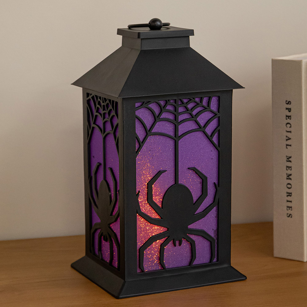Samuel Alexander LED Light up Spider Halloween Lantern 32cm Image 2