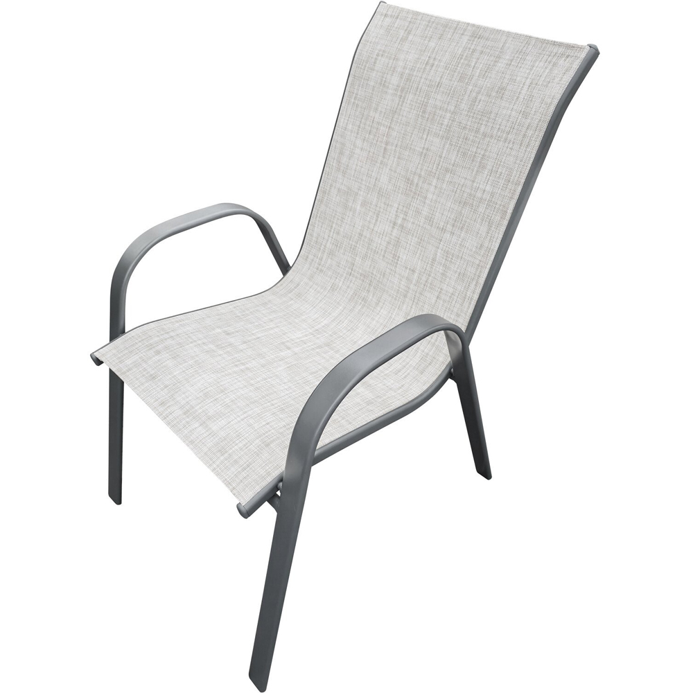 Outdoor Essentials Porto 6 Seater Textilene Dining Set Grey Image 5