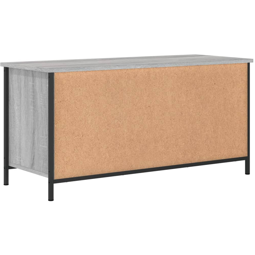 vidaXL 2 Door 2 Shelf Grey Sonoma TV Cabinet Image 6