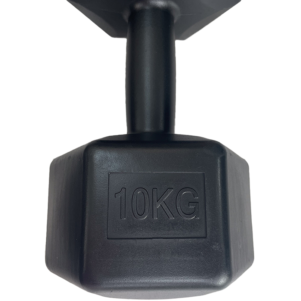 HXGN Black Hex Dumbbell 10kg 2 Pack Image 6
