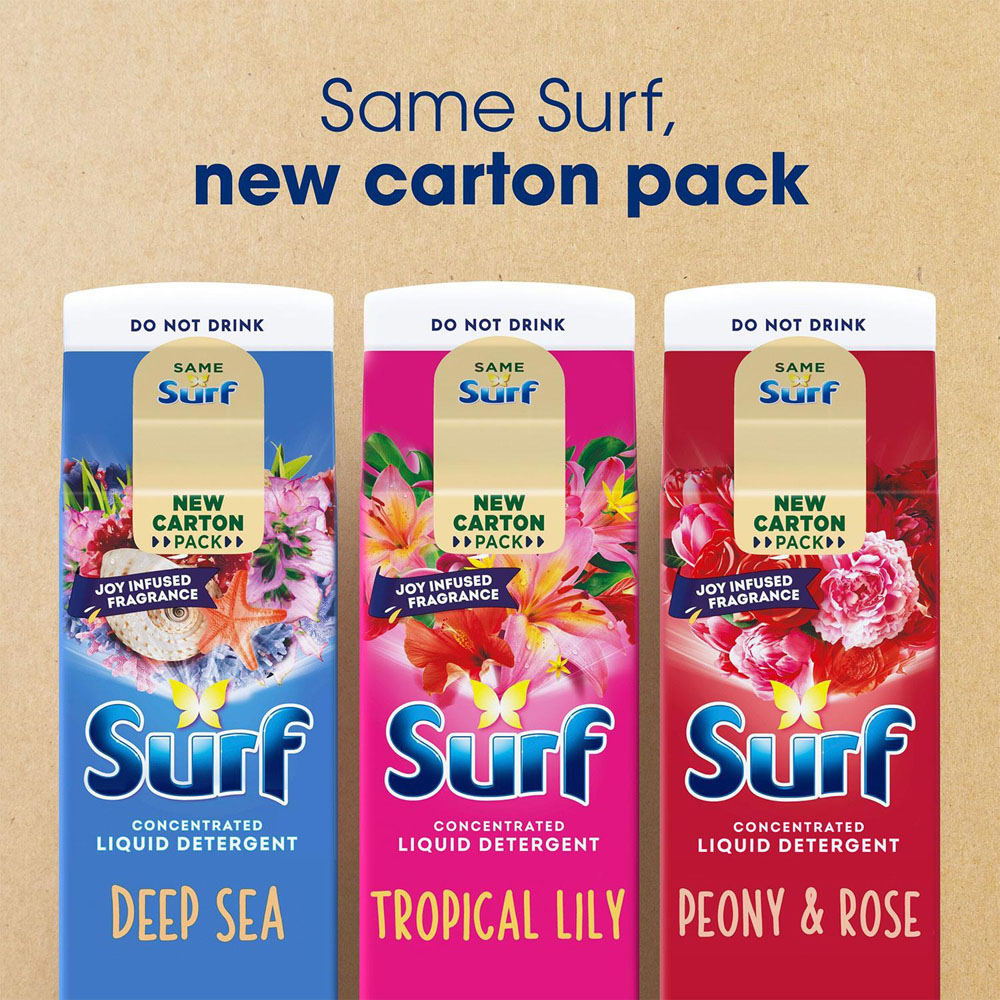 Surf Tropical Lily Concentrated Liquid Laundry Detergent 24 Washes 648ml 6 Pack Image 7