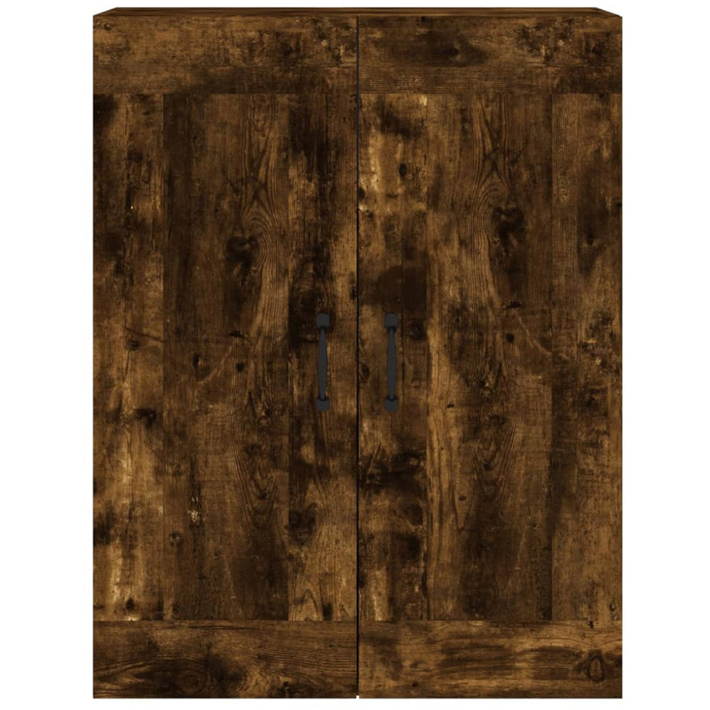vidaXL 2 Door Smoked Oak Wall Mounted Cabinet Set of 3 Image 7