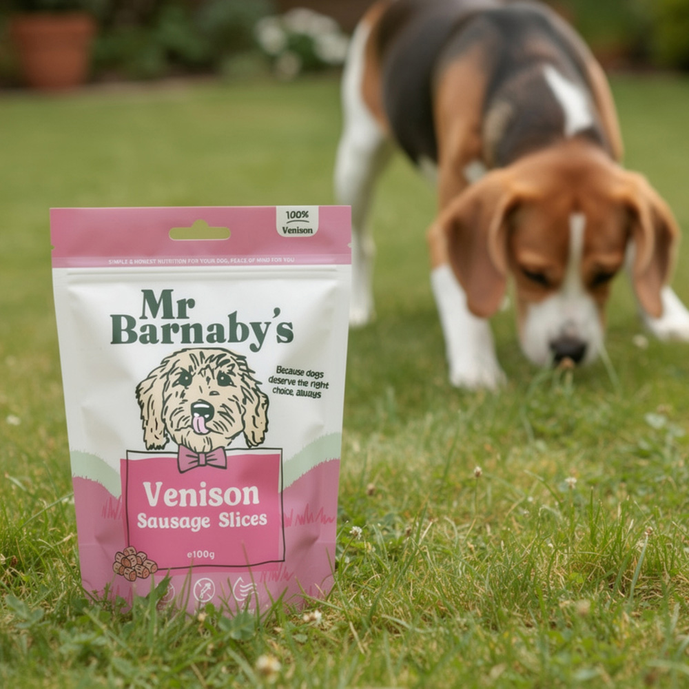 Mr Barnaby's Venison Dog Treat Bundle 80g 3 Pack Image 2