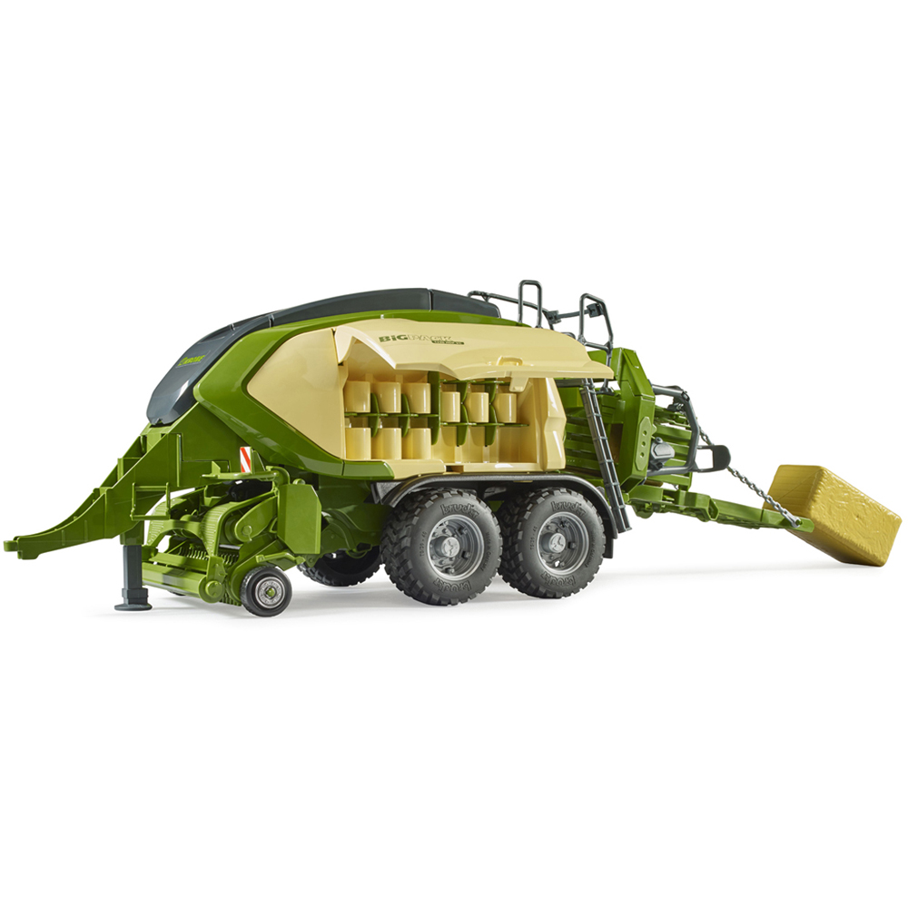 Bruder Kids Krone BiG Pack 1290 HDP VC Playset Model with 2 Square Hay Bales Image 4