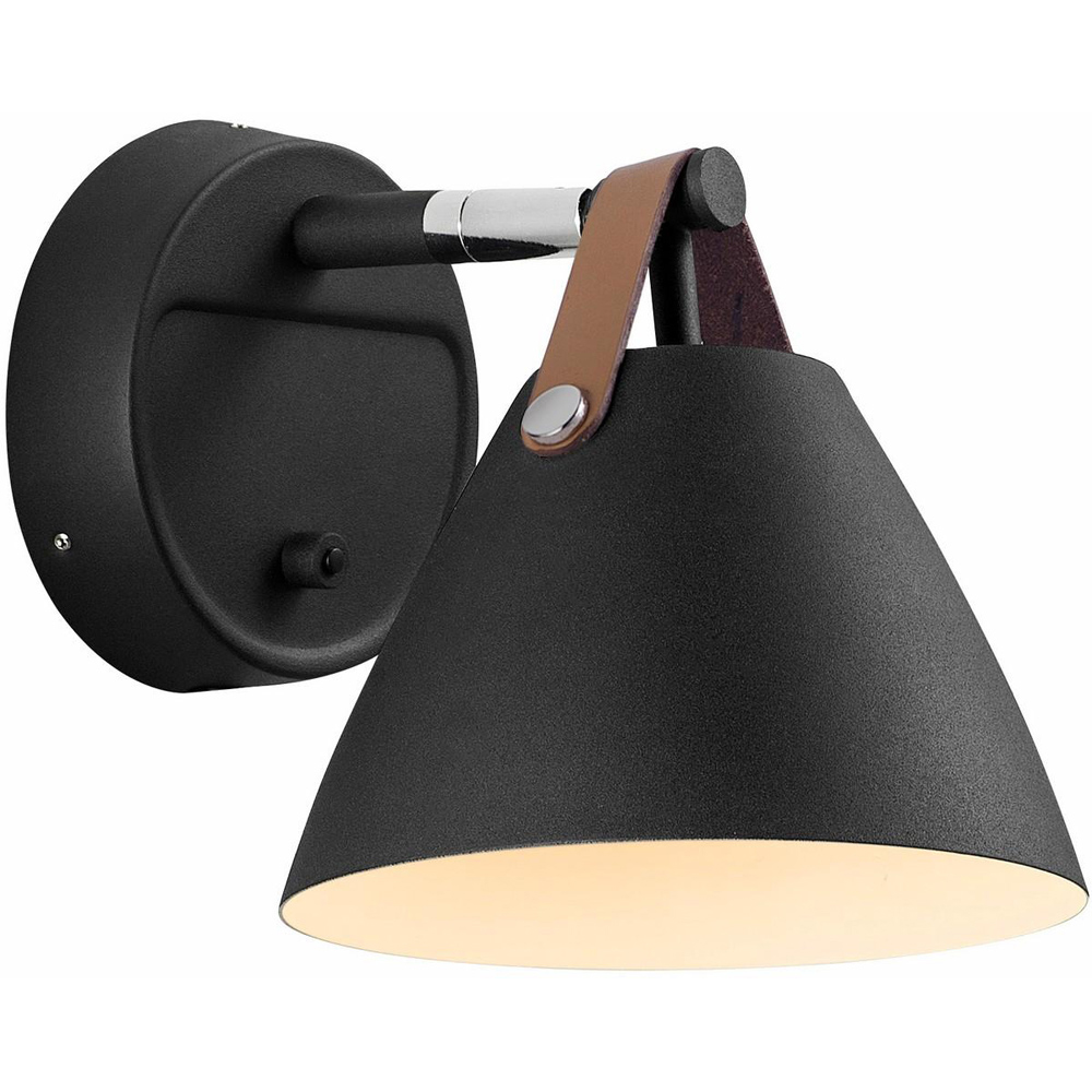 Nordlux Strap 15 Black Wall Light Image 1