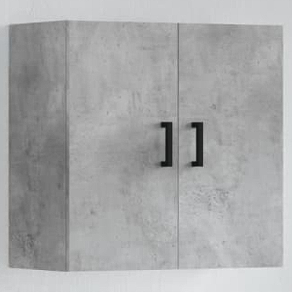 vidaXL 2 Door Concrete Grey Wall Cabinet Image 1