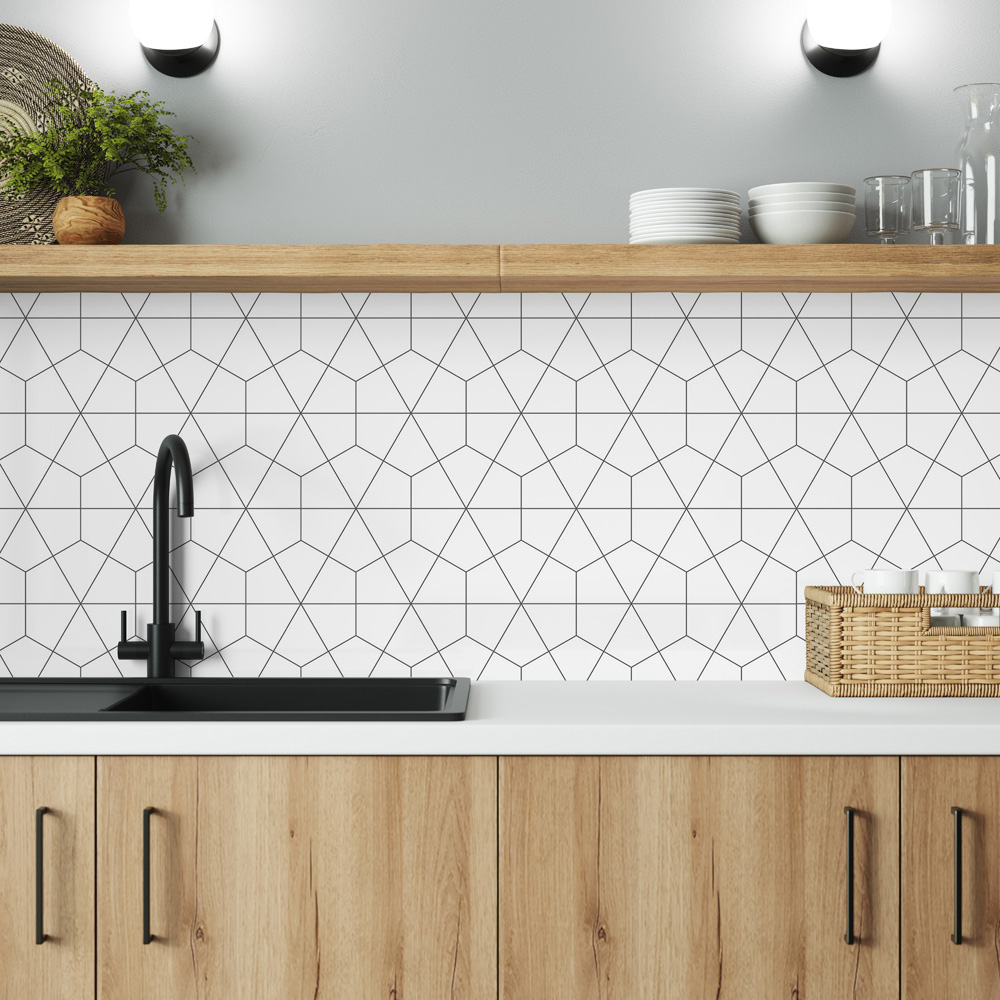 Alloy Geometry Aluminium Kitchen Splashback 3000 x 750 x 4mm Image 6