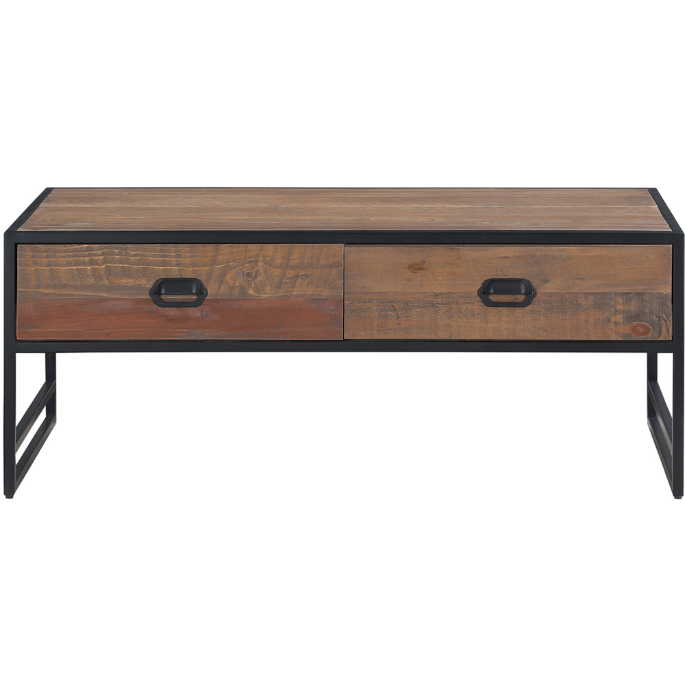 Baumhaus Ooki 2 Drawer Tall Open Coffee Table Image 3