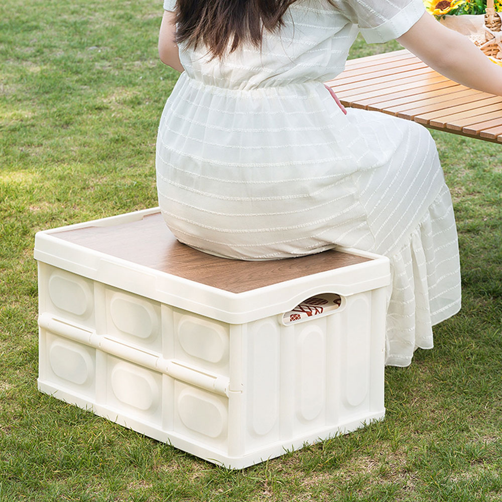 Living and Home 55L Pink Foldable Outdoor Camping Storage Box Image 7