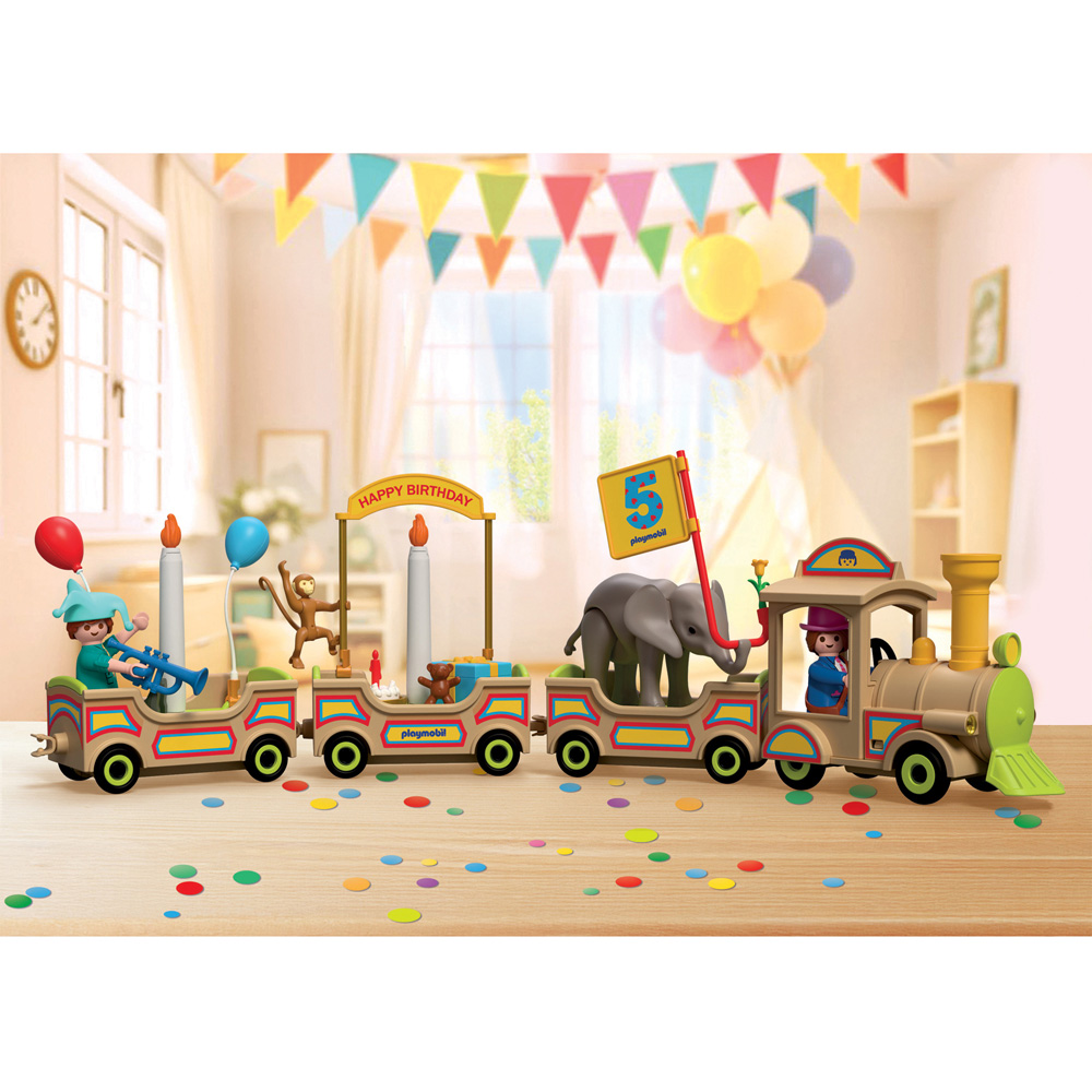Playmobil Birthday Train Play Set 88 Piece Image 5