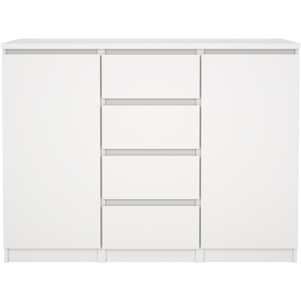 Florence Naia 2 Door 4 Drawer White Sideboard Image 3