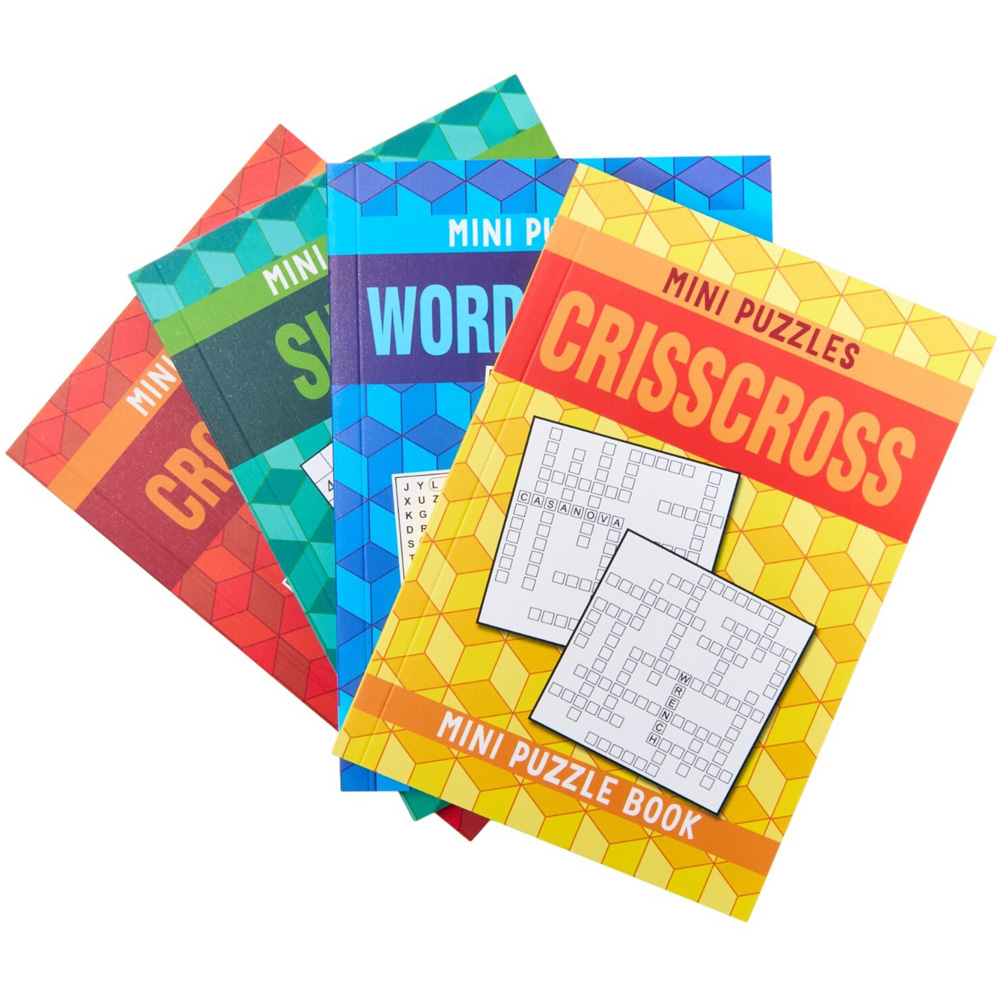 Mini Puzzle books Pack of 4 Image 1