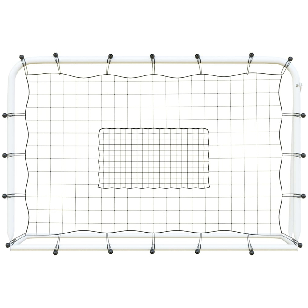 vidaXL White Football Rebounder Net 4x 6ft Image 2