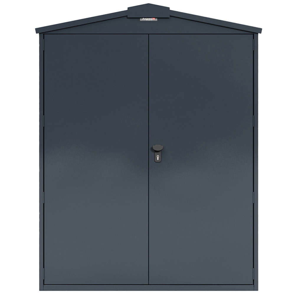 Asgard Centurion 5 x 18ft Double Door Grey High Security Bike Shed Image 1