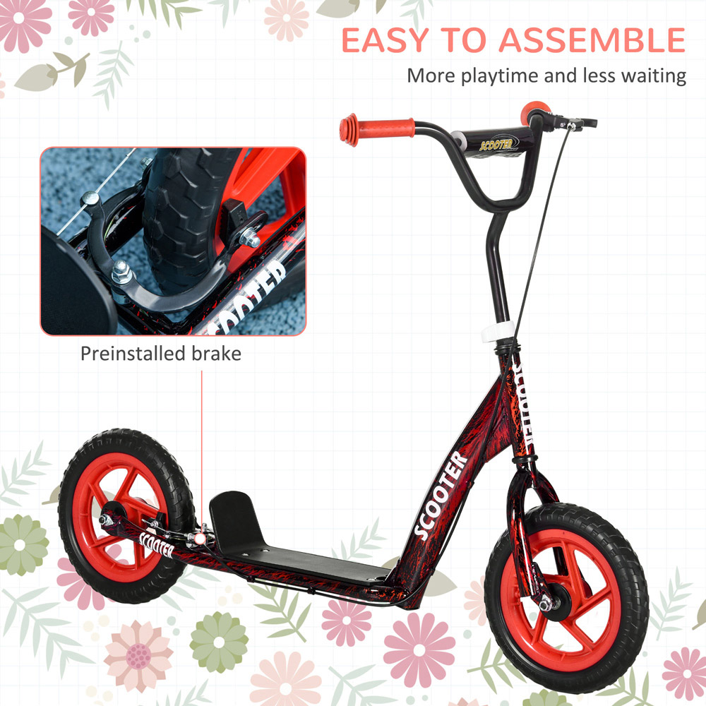Tommy Toys AIYAPLAY Red Adjustable Handlebar Kids Kick Scooter Image 5