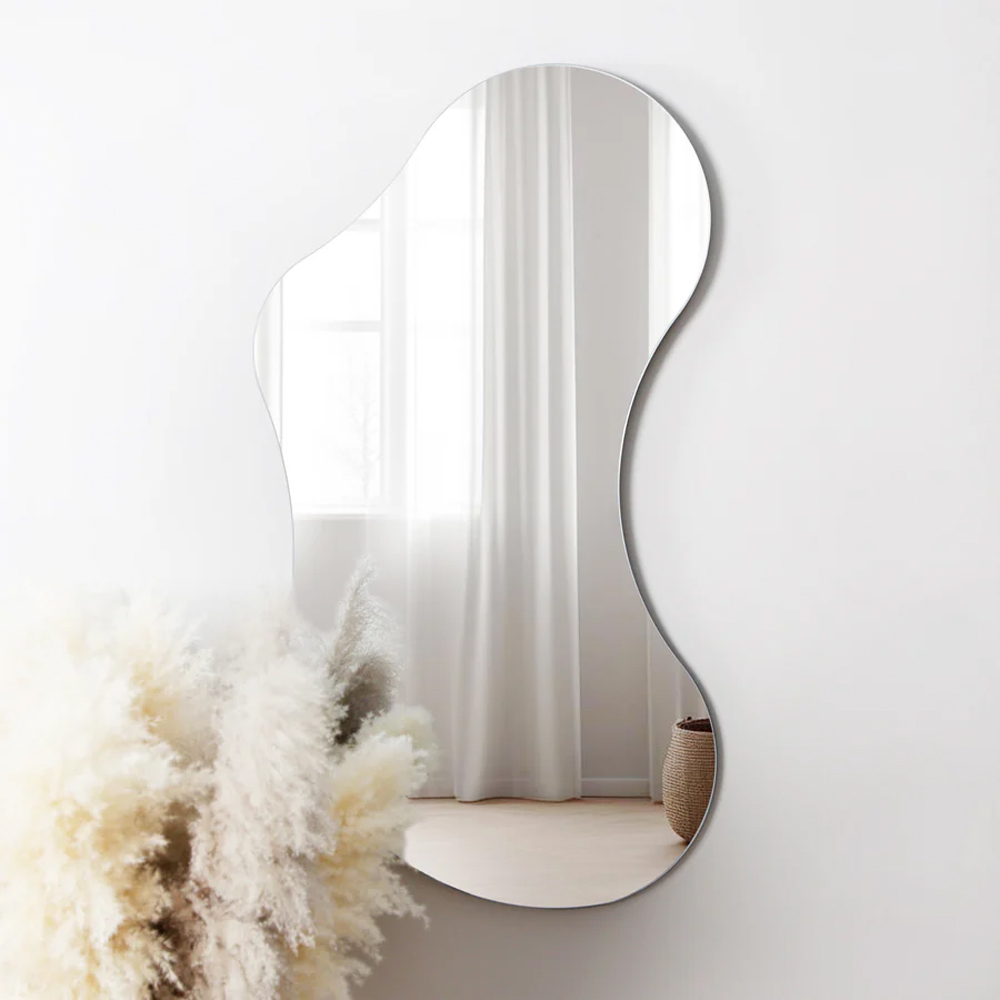 HGD Lesina Frameless Wall-Mounted Pond Mirror 120 x 70cm Image 4