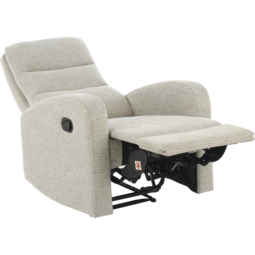 Loft24 Rena Natural Fabric Manual Recliner Armchair Image 4