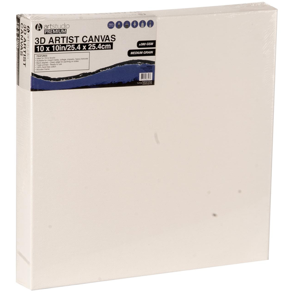 Art Studio Premium 3D Artist Canvas 25.4 x 25.4cm Image