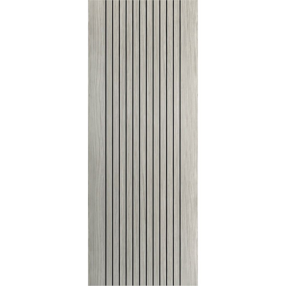 JB Kind Aria Light Grey Glazed Laminated Internal Door 1981 x 610mm Image 1