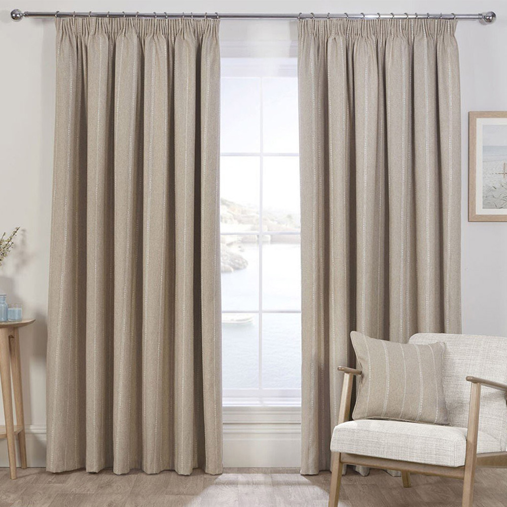 Padstow Thermal Curtain - Natural / 168cm / 137cm Image 1
