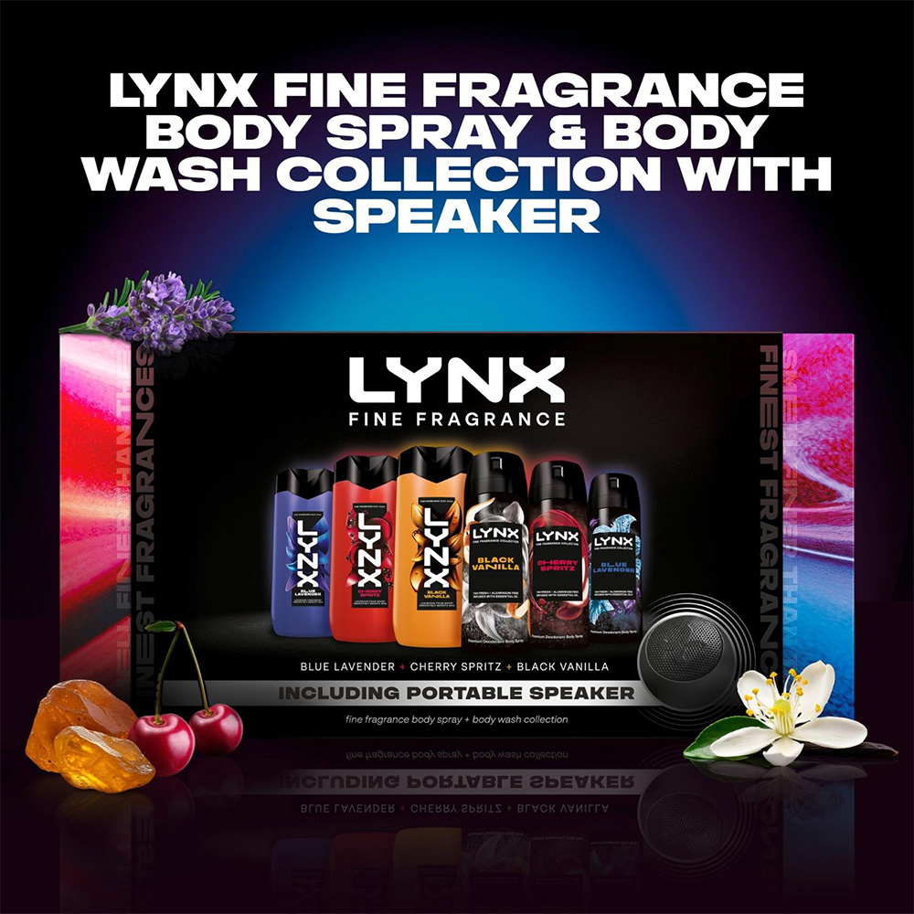 Lynx Fine Fragrance Body Spray and Body Wash Collection Gift Set 6 Piece 3 Pack Image 4
