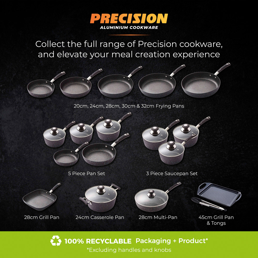 Tower Precision 30cm Black Forged Aluminium Non-Stick Frying Pan Image 8