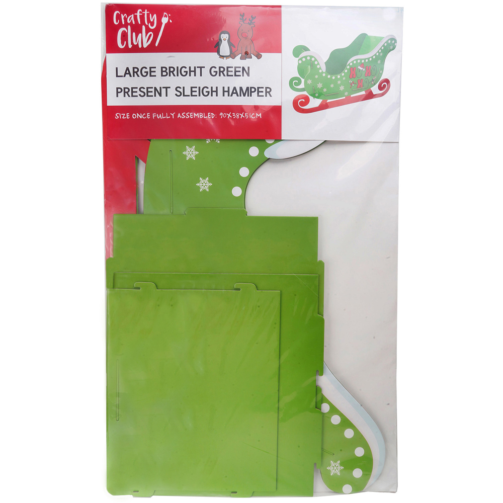 Present Sleigh Hamper Bright Green Image 7