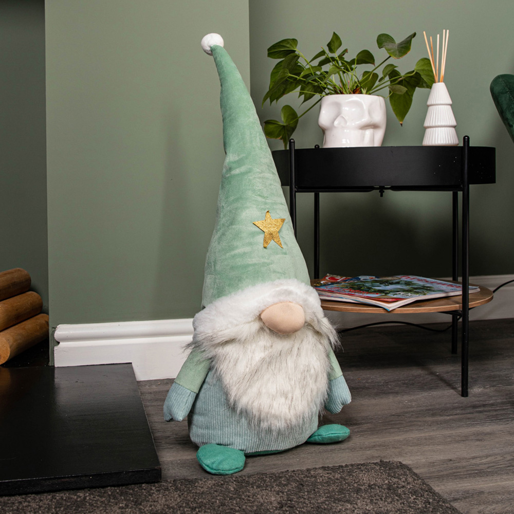 Samuel Alexander Teal Plush Standing Gonk Christmas Decoration 69cm Image 2