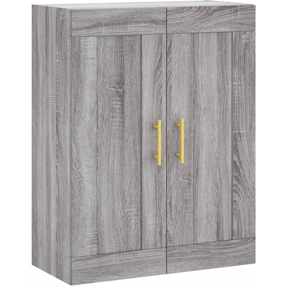 vidaXL 2 Door 3 Shelf Grey Highboard Image 4