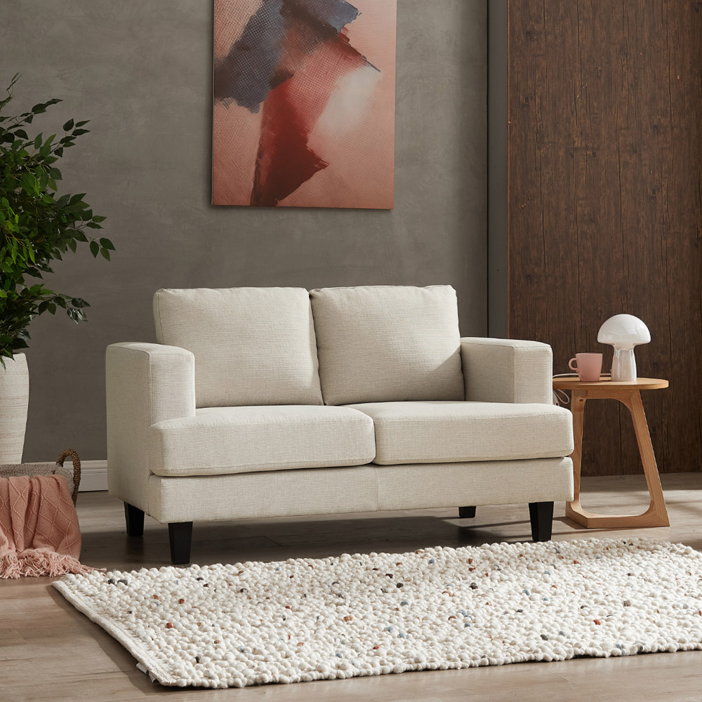 Home Detail Dale 2 Seater Beige Linen Sofa Image 9