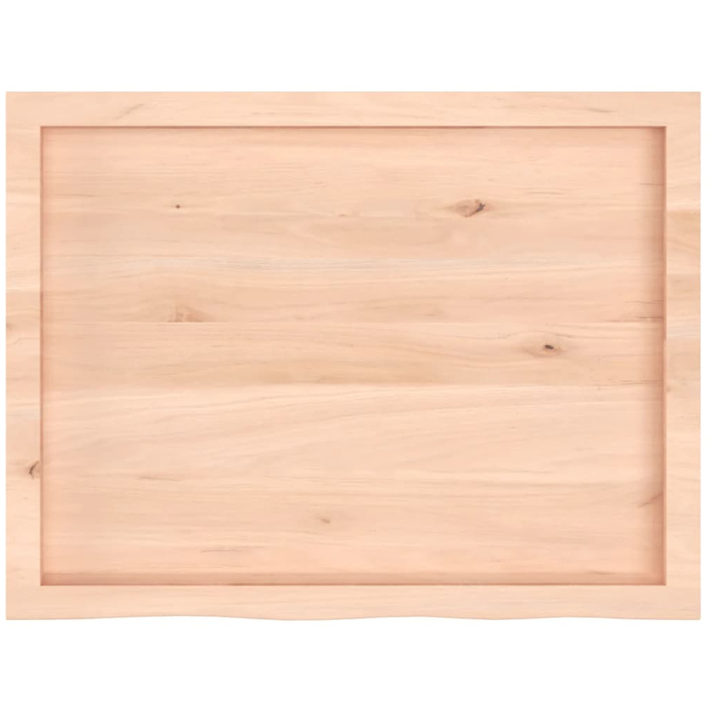 vidaXL 60 x 80cm Natural Oak Wood Wall Shelf Image 4