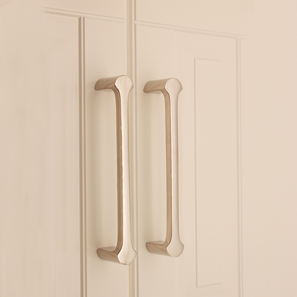 Spira Brass Tulip Polished Nickel Cabinet Pull Handle 165mm Image 3
