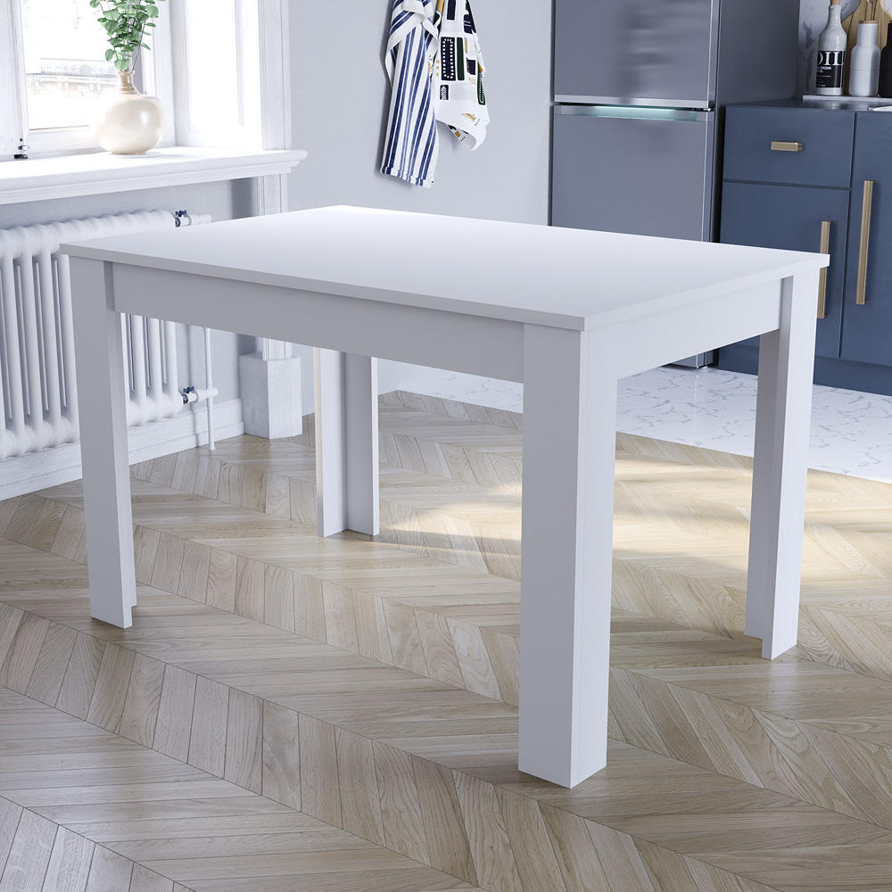 Vida Designs Medina 4 Seater Dining Table White Image 6