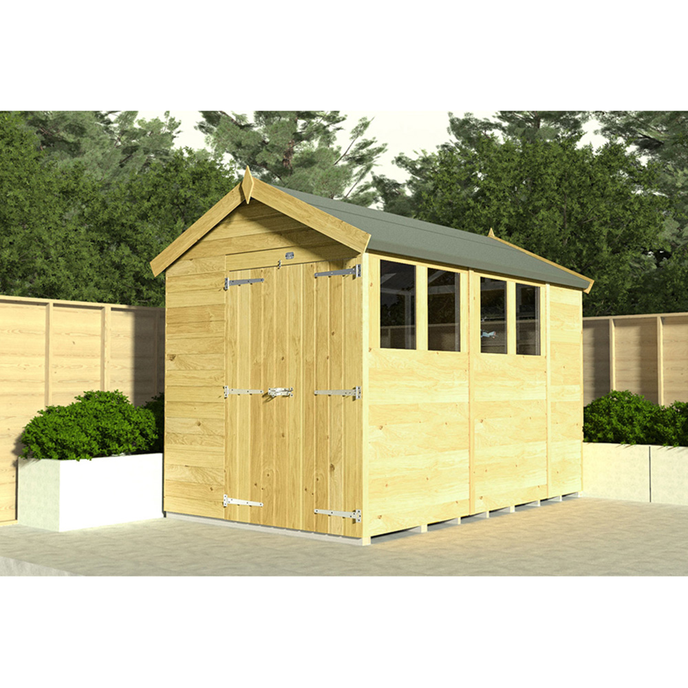 DIY Sheds 7 x 7ft Tongue and Groove Timber Apex Security Shed Image 2