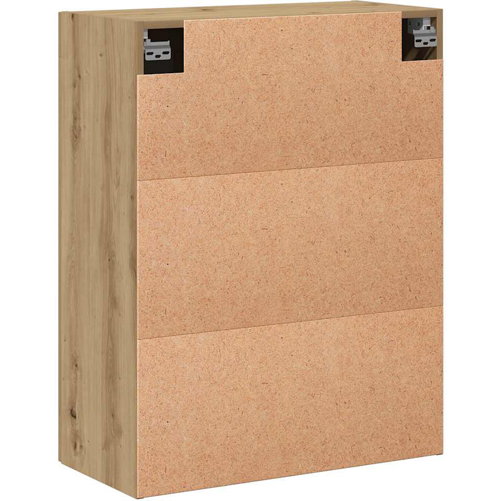 vidaXL 2 Door Oak Wooden Wall-Mounted Cabinet Image 4