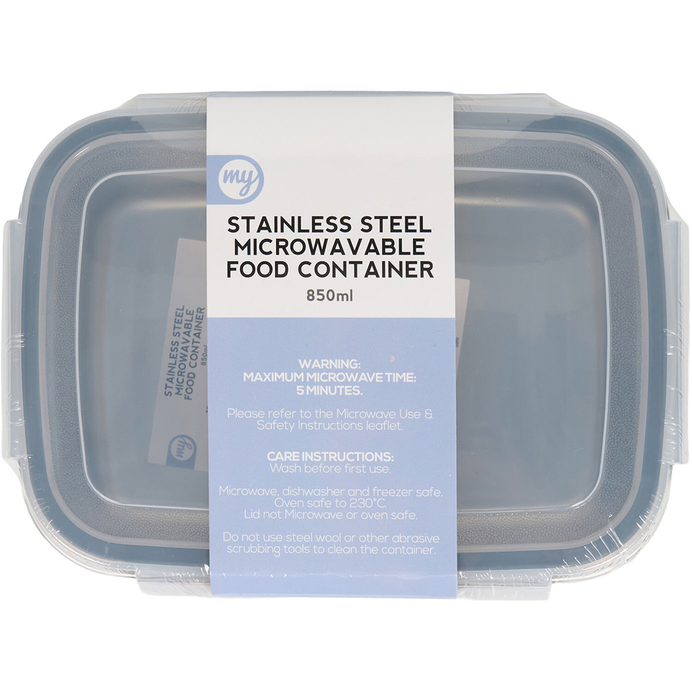 My Kitchen Stainless Steel Food Container 850ml Image 2