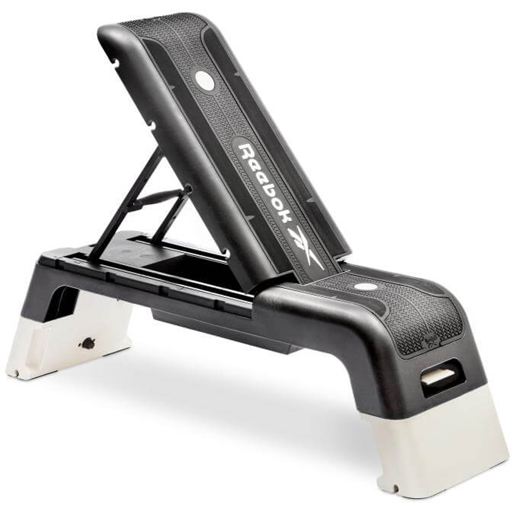 Reebok White Aerobic Step with Adjustable Weight Bench Image 3