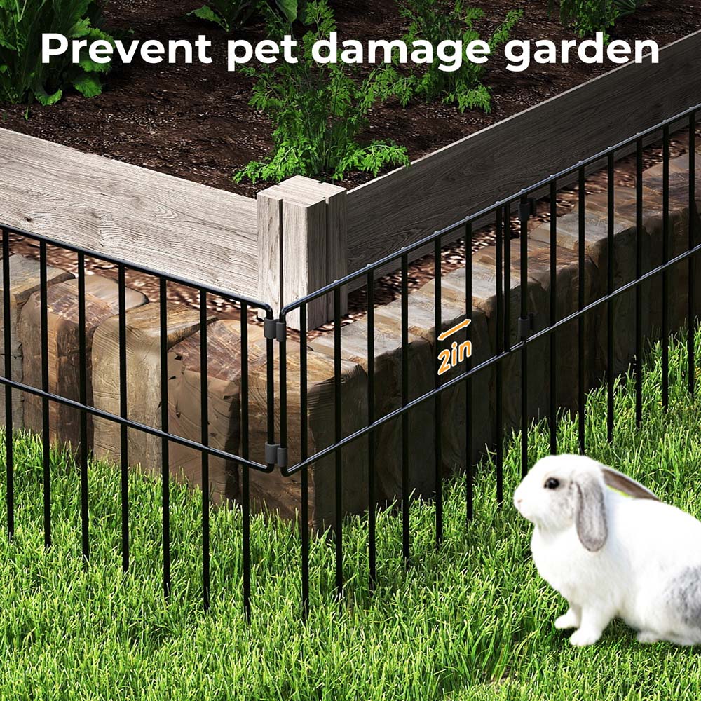 Levede Metal Animal Barrier Garden Fence 42 x 32cm 10 Pack Image 6