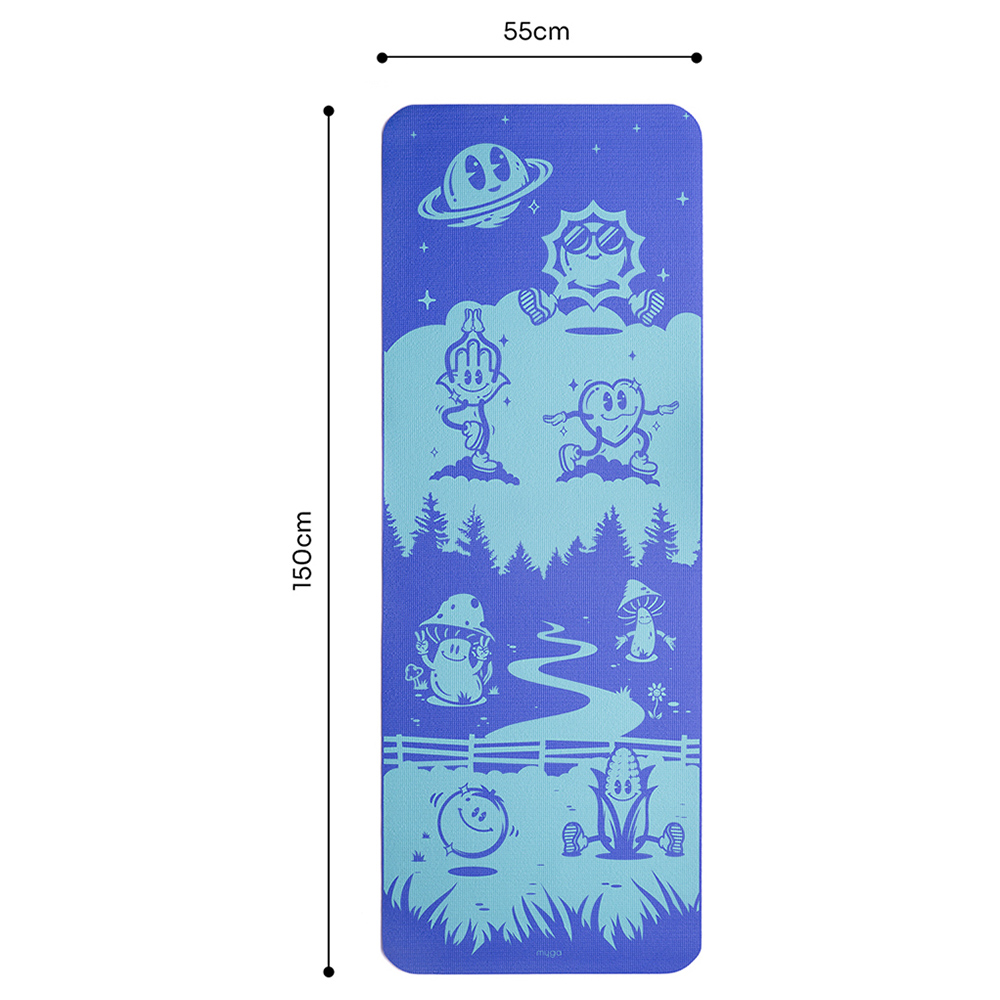 Myga Kids Frenzy Silk Print Yoga Mat Image 4